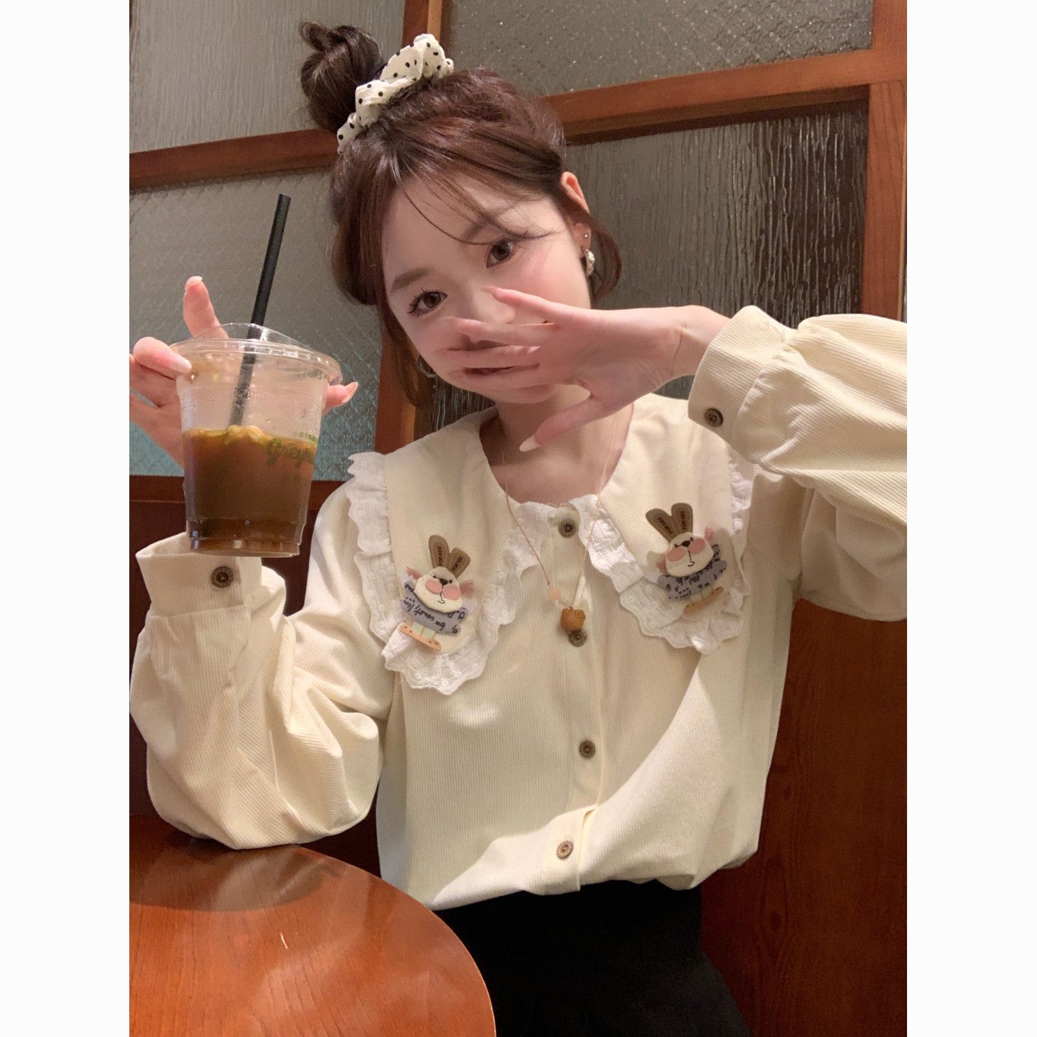 韩版甜美减龄可爱兔子娃