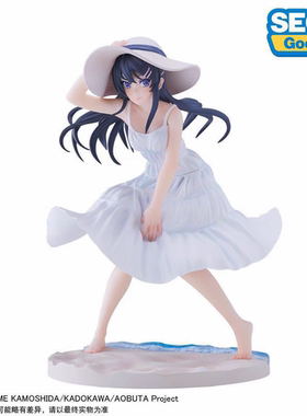 日本SEGA世嘉正版樱岛麻衣学姐夏季白色连衣裙手办青春猪头少年