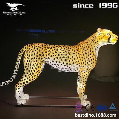 动物彩灯豹子春节元宵节景区公园引流自贡灯会自贡大型生产厂家