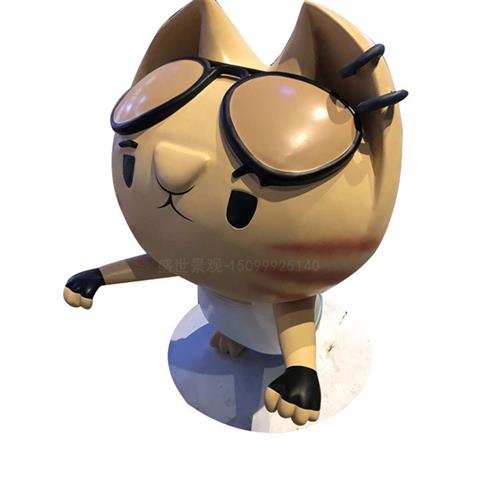 玻璃钢猪小屁主题DP雕塑商场美陈卡通人物大型模型公仔摆件