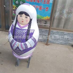 卡通仿真人物玻璃钢雕塑游乐园商场公园园林景观玩偶摆件