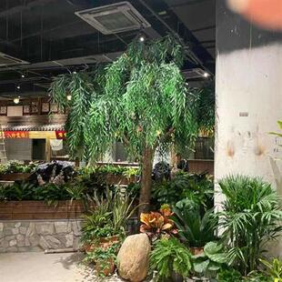 仿真柳树条造型树装饰仿真柳树室外布景装饰假柳树绿柳公园造景