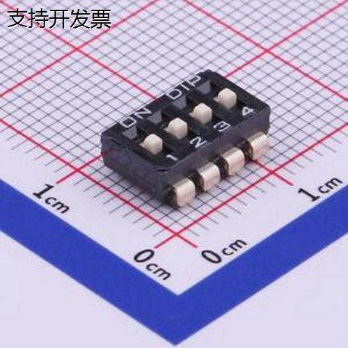 DJ-04-V4位J脚贴片拨码