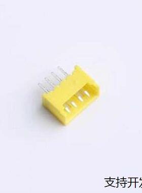 XY-MX1.25-4A11-YT 线对板针座 MX 1.25mm 1x4P 直插 黄色 插件,P