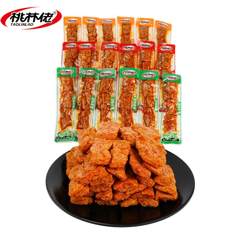 桃林佬湖南素羊肉串豆香味串串入味解馋办公室零食追剧小零食