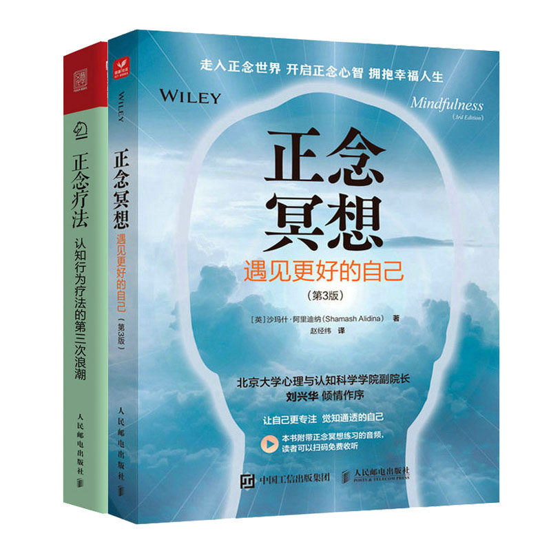 正念冥想 遇见更好的自己 第3版第三版 + 正念疗法 认知行为疗法的第三次浪潮书籍