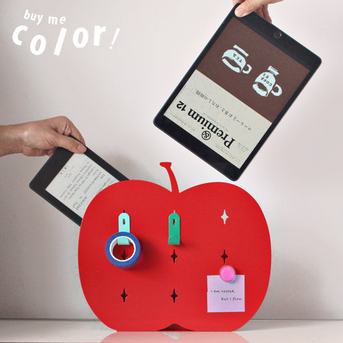 苹果桌面侧立磁吸收纳洞洞板