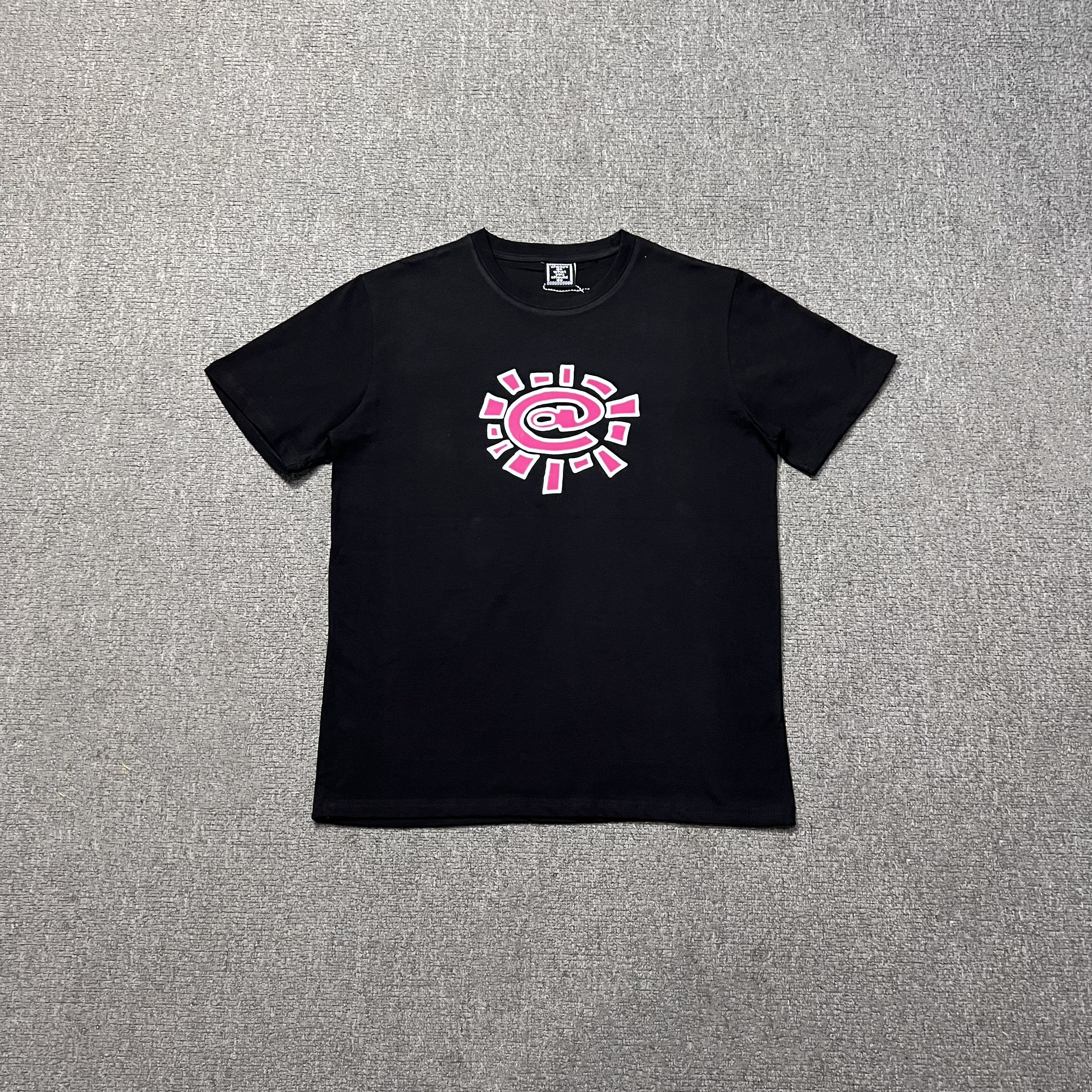 ADWYSD潮牌太阳花印花短袖T恤男女宽松小众设计圆领上衣citywalk