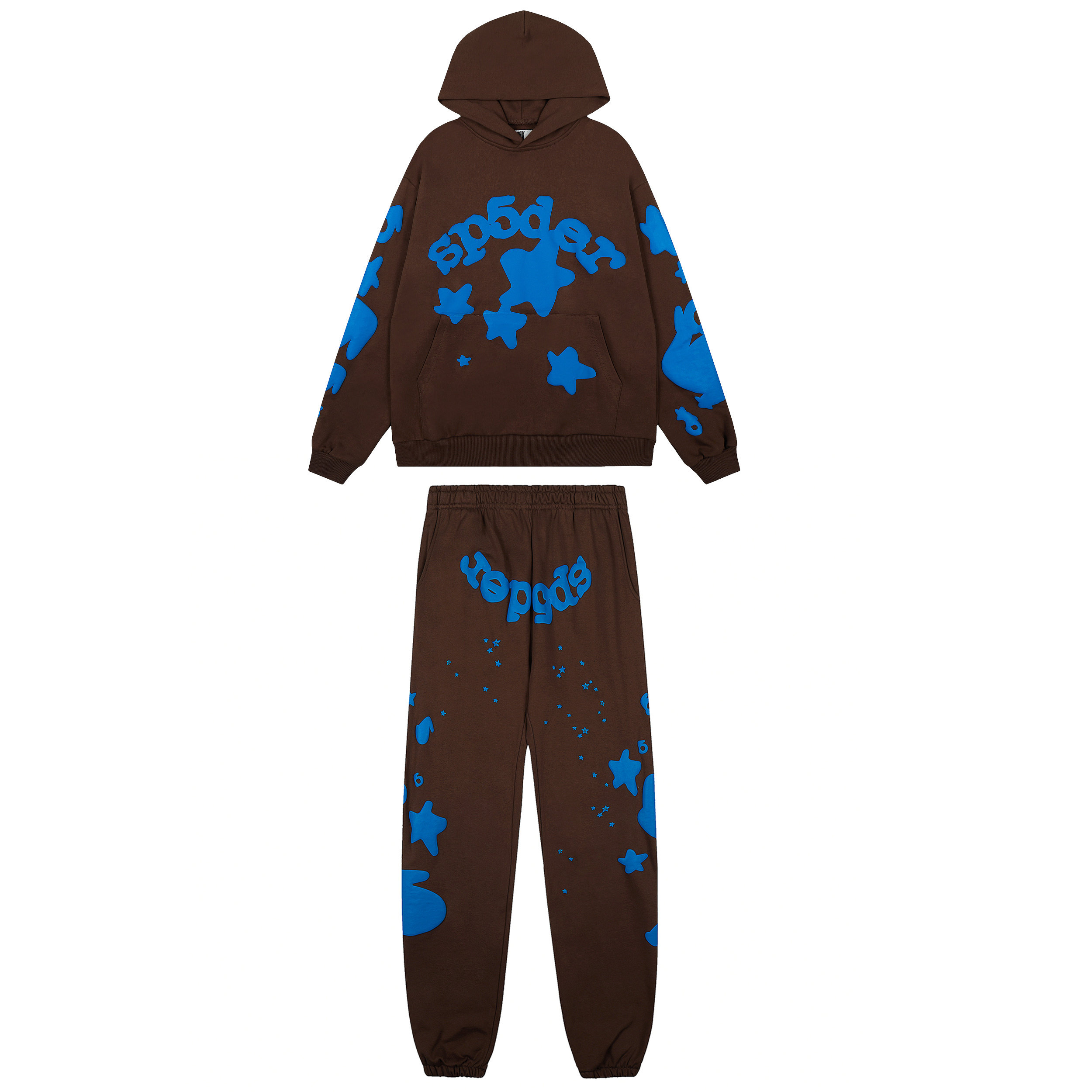 美式街头风Sp5der连帽卫衣套装男女秋季星星印花束脚长裤时尚潮流,男装,休闲运动套装,淘宝优惠券,粉丝福利购,淘宝优惠卷