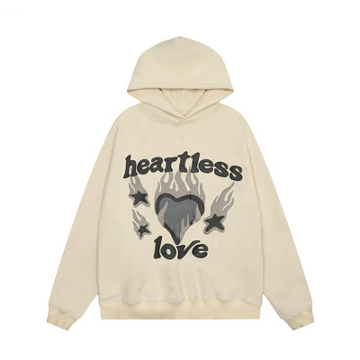 Brokenplanet字母印花连帽加绒卫衣男女款宽松高街潮牌纯棉套头衫