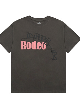 潮流字母印花短袖T恤Sp5der男女宽松圆领深灰色街头休闲风上衣夏