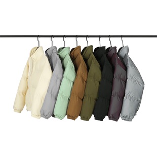 休闲保暖纯色面包服棉衣外套 god复线潮牌essentials冬季 fear