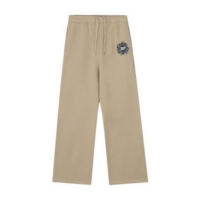 美式BROKENPLANET休闲风字母印花直筒裤宽松百搭潮牌长裤男女同款