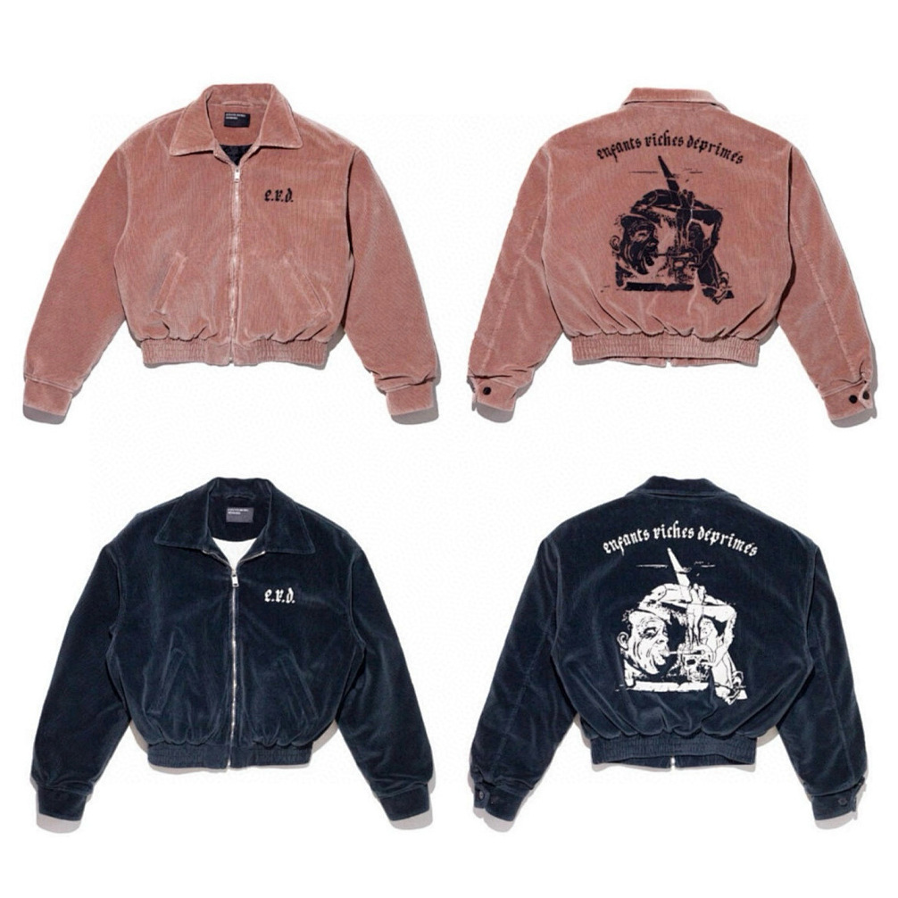 ERD忧郁的富二代灯芯绒夹克外套