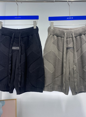 FOG ESSENTIALS男女同款针织短裤宽松版型小众高级感抽绳休闲中裤