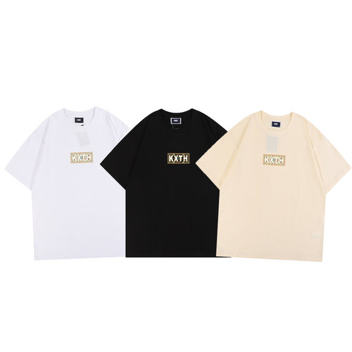 KITH Moroccan Tile Box Tee摩洛哥黄腰果花图腾短袖男女通用上衣