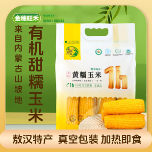 内蒙古敖汉有机甜糯黑/黄玉米非转基因低脂粗粮代餐孕妇儿童早餐