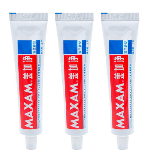 上海美加净牙膏145g留兰香型含氟洁白牙齿清新口气清洁牙齿牙垢