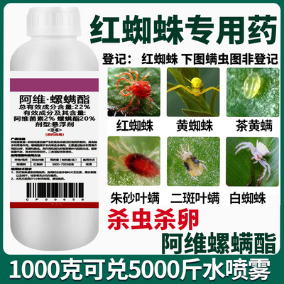 虫卵双杀红蜘蛛杀虫剂阿维螺螨酯