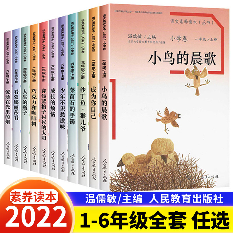 语文素养读本穿浅蓝格子衬衫的太阳巧克力和咖啡树老奶奶的小铁勺人生的瓶子看蒙娜丽莎看人民教育出版社一二三四五六年级课外阅读