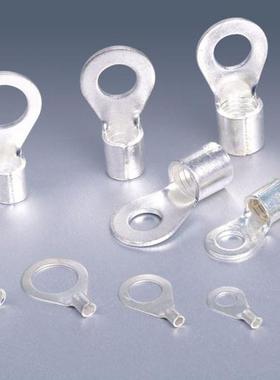 圆形裸端子接线端子冷压接线端头1-341.5-342.5-34紫