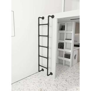 双层床上下铺梯子爬梯壁挂挂梯上阁楼梯别墅房顶直梯单侧扶手楼