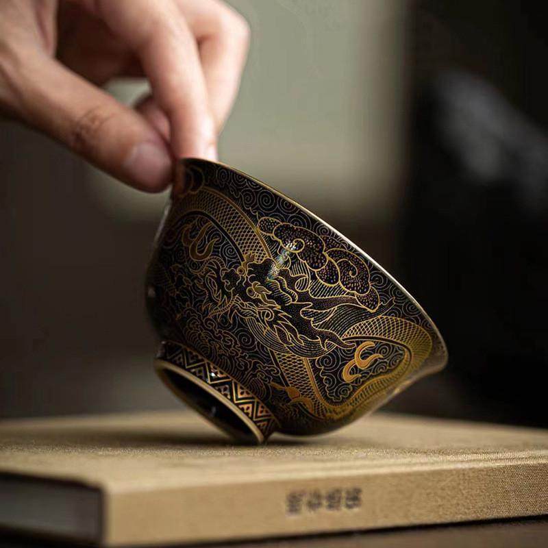 龙腾四海茶杯主人杯单杯品茗杯陶瓷功夫茶具茶盏茶碗喝茶小茶杯,餐饮具,玻璃杯,淘宝优惠券,粉丝福利购,淘宝优惠卷