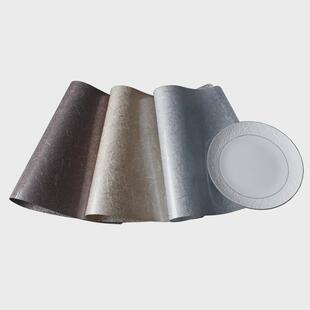 4片装家用扇形防水防油不渗透简约可水洗餐桌垫欧式酒店西餐垫