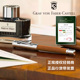 行货联保德国进口FABER CASTELL辉柏嘉GVFC伯爵经典classic系列原木色铂金18K金尖钢笔马卡萨巴西苏木纯银笔