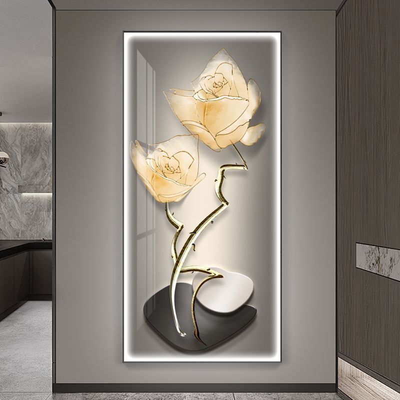 新款现代轻奢玄关装饰画