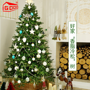 IGOOD2.1m米环保家用豪华3000发光灯纯PE圣诞树加密仿真2025新款