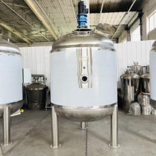 定制不锈钢搅拌桶洗涤剂反应釜高剪切均质乳化罐双层电加热发酵罐