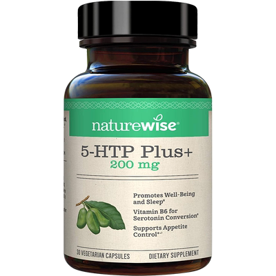 Naturewise五羟色胺5-HTP 200mg色氨酸 食欲控制情绪帮助压力五色