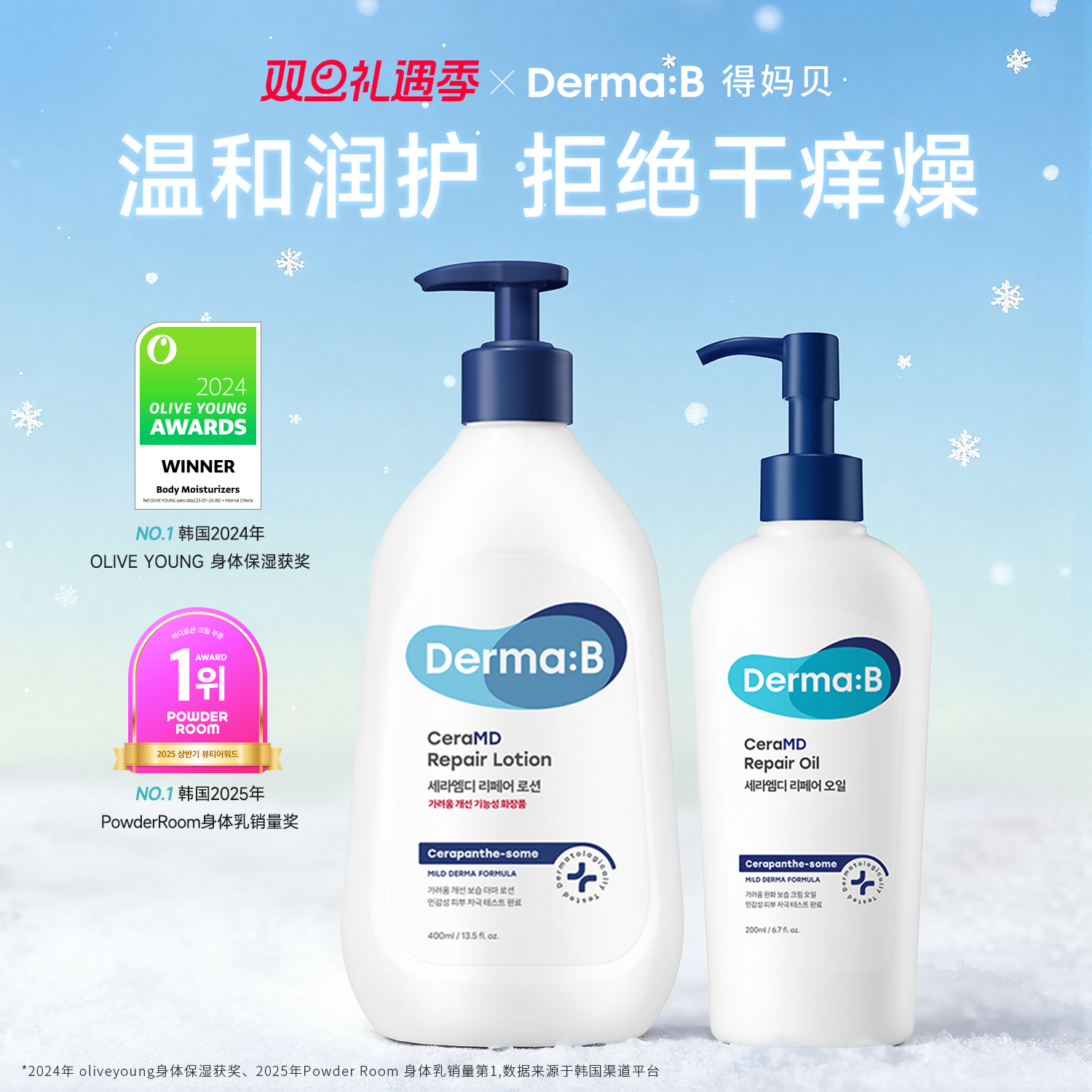 得妈贝CeraMD修护身体护理组合