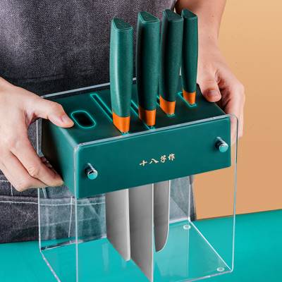 十八子作刀架厨房收纳架储物架家用菜刀刀架刀座