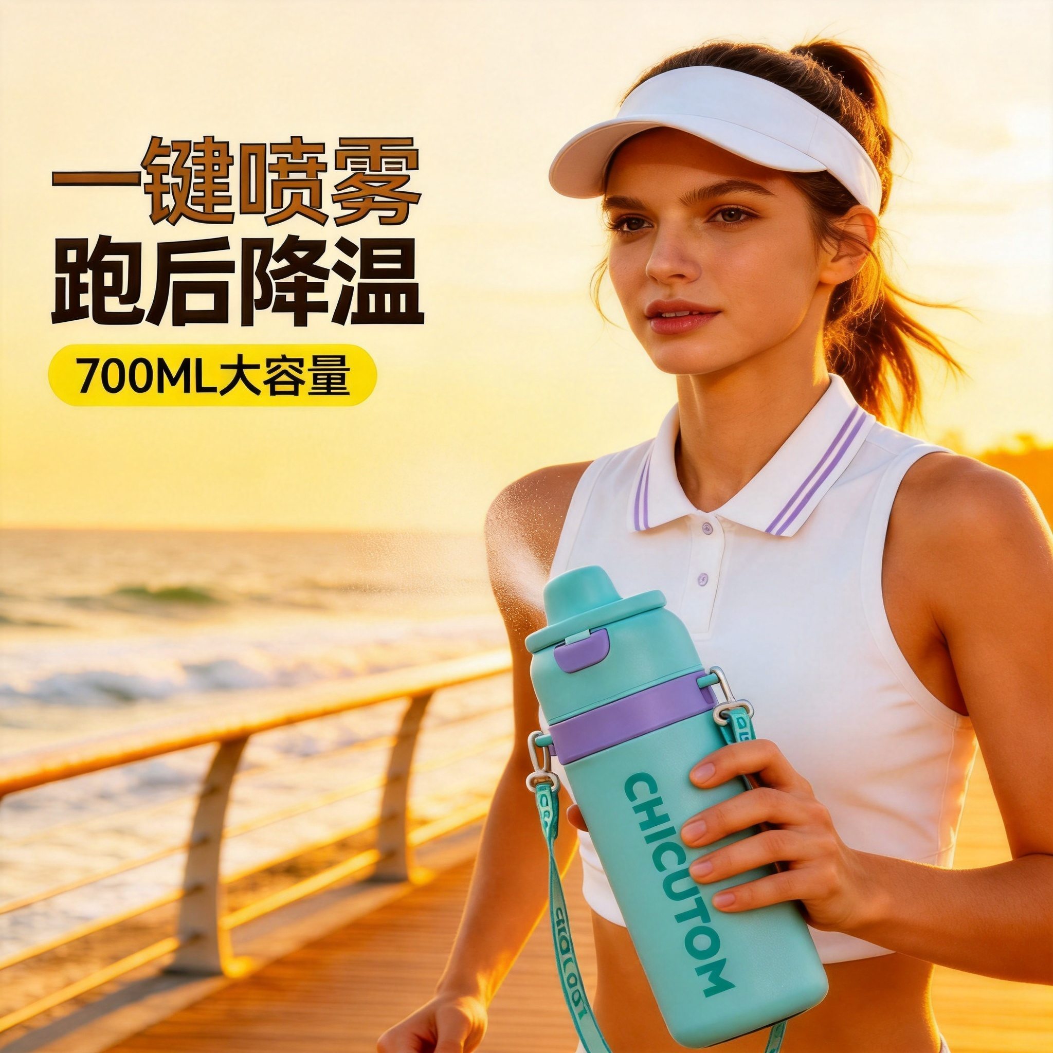 德国喷雾式保温杯学生运动水壶