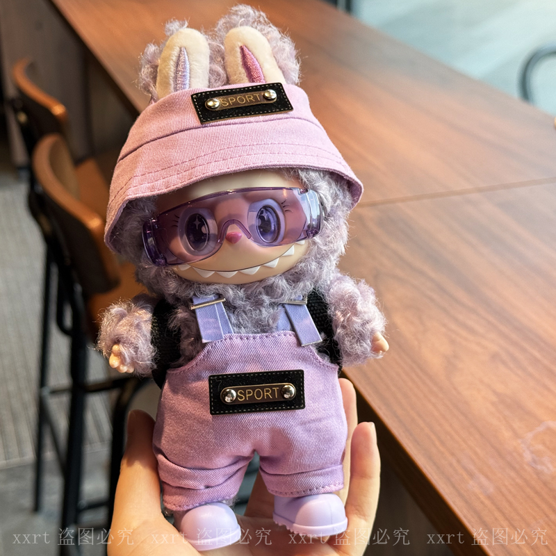 labubu娃衣前方高能3.0背带裤