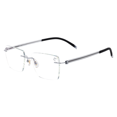 魅影男士时尚复古纯钛眼镜