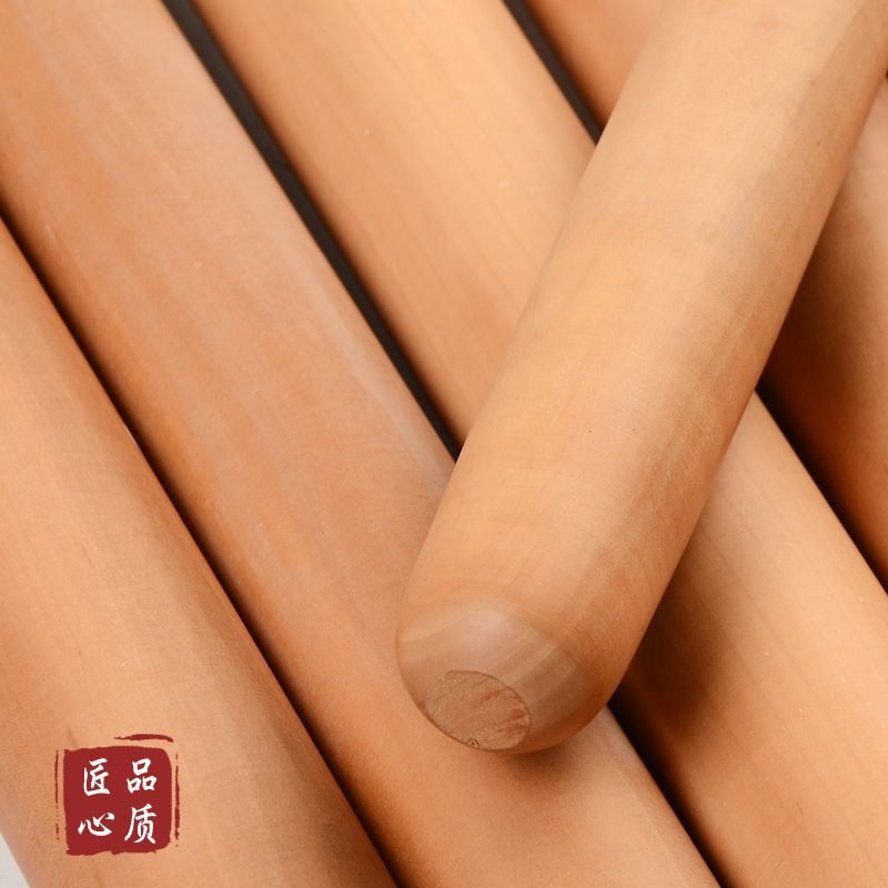 家用枣木擀面杖实木加粗饺子皮压面棍大小号整木烘焙面棒整木包邮