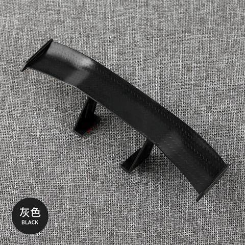 汽车尾翼改装迷你尾翼微型个性装饰粘贴碳纤维纹路通用mini小尾翼