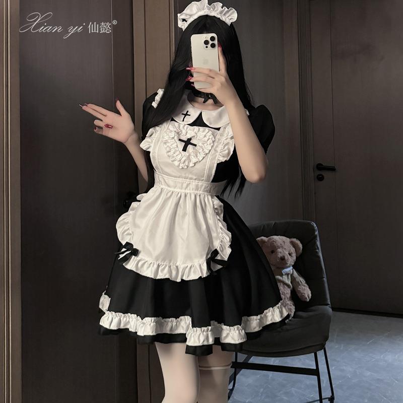 日系软妹女仆cosplay套装qqny二次元动漫女佣睡裙角色扮演制服