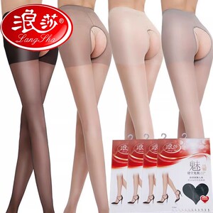 开档连裤丝袜女薄款免脱
