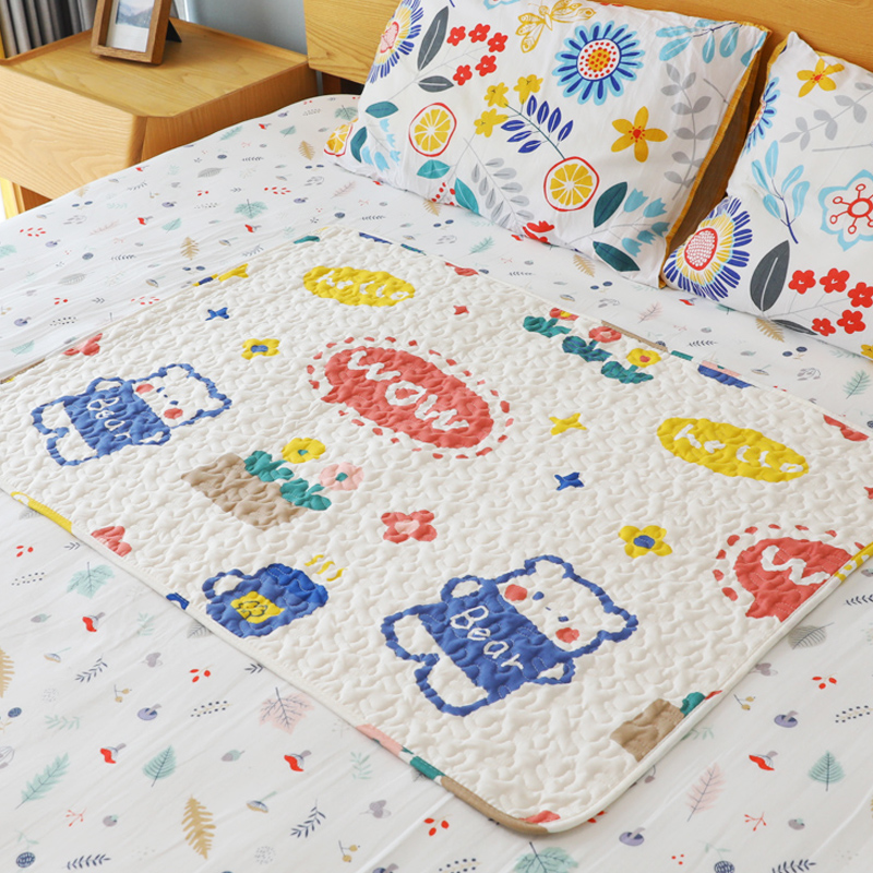 小褥子纯棉可洗宝宝婴儿床上睡觉铺的垫被床垫垫子四季睡垫儿童