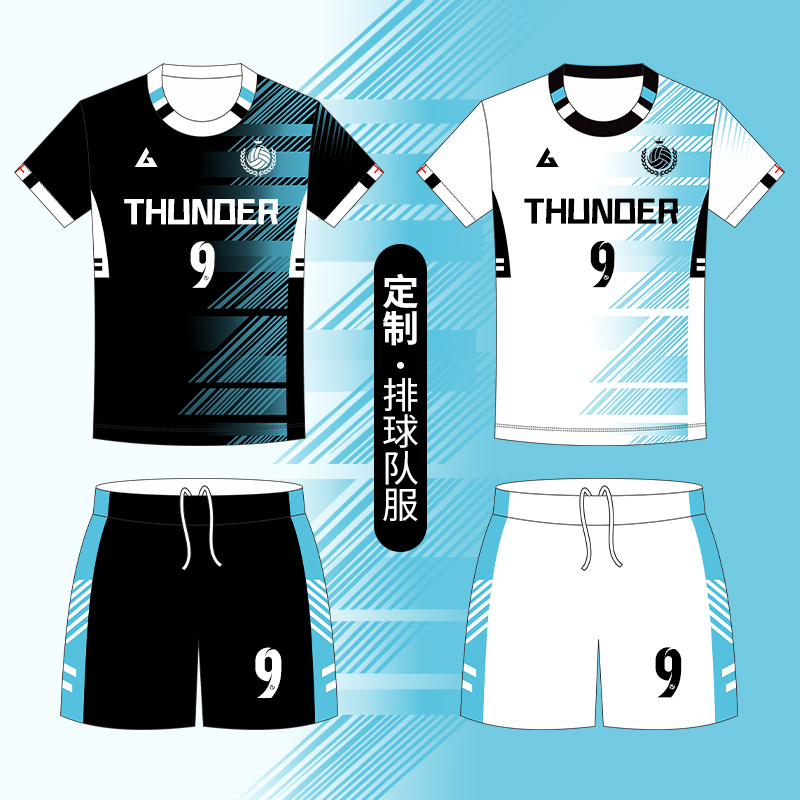 排球服套装定制女款速干专业比赛训练队服气排球衣运动服男印字号