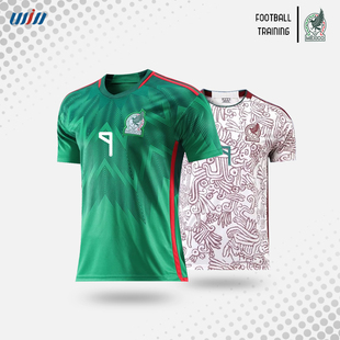 墨西哥球衣22号洛萨诺绿色足球服套装男定制儿童小学生队服女客场