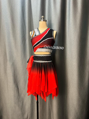 民族舞蹈服装佤族舞蹈剧目服少数民族独舞演出服女艺考舞台装定制