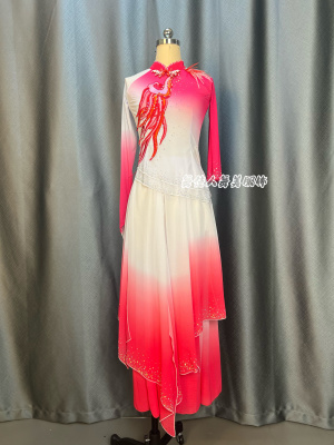 喜上眉梢舞蹈服中国同风飘逸扇子古典舞女子艺考胶州秧歌演出服装