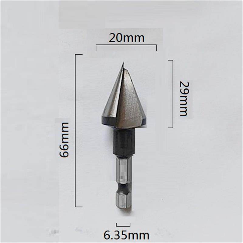 全新单刃倒角刀45度倒角白钢不锈钢扩孔锪钻空调安装铜管毛刺包邮
