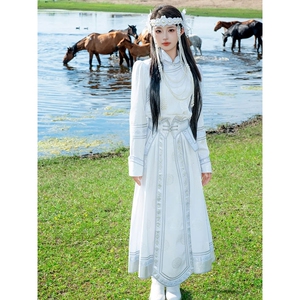 【新品】蒙古爆款服装舞蹈演出服摄影蒙古族旅拍写真少数民族服饰