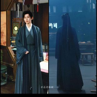 沫菀记]直裾纯色素雅百搭汉服超李莲花同款古装学生男女同款